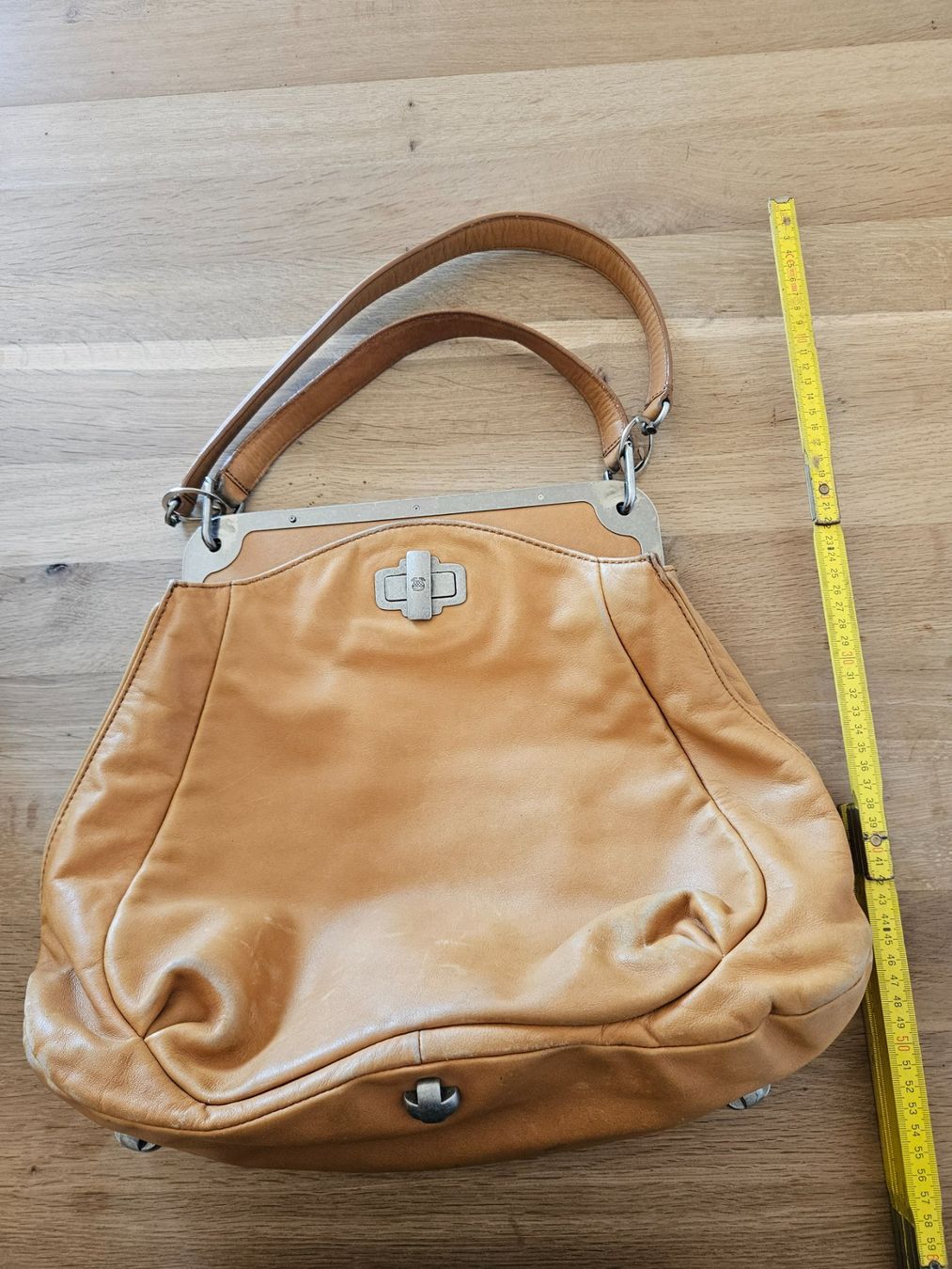 Navyboot Taschen für Damen: grosse braune Vintage Ledertasche von Navyboot – Gebraucht aus Bern von j-o