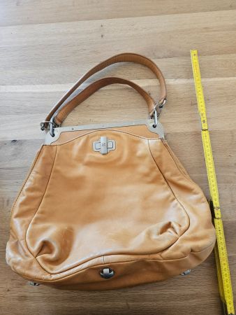 grosse braune Vintage Ledertasche von Navyboot