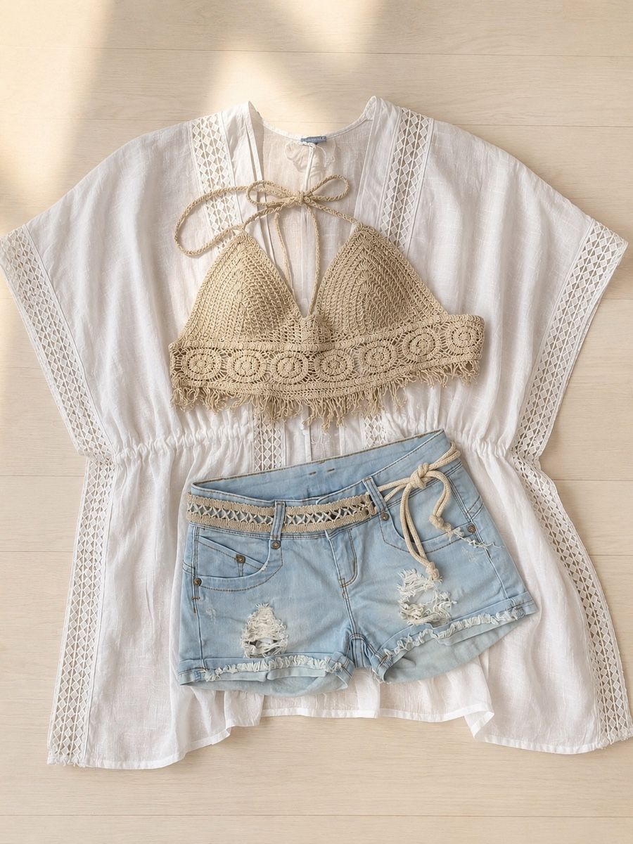 Lotti di vestiti: Set 3 Tlg: Tunika, Top, Shorts Gr.S – Usato da Affoltern am Albis venduto da Elenaki67 2