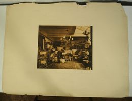 Maler in seinem Atelier Druck von Brunner & Co.