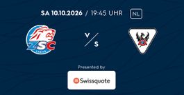 Eishockey Ticket ZSC Lions gegen Fribourg 10.10.2026