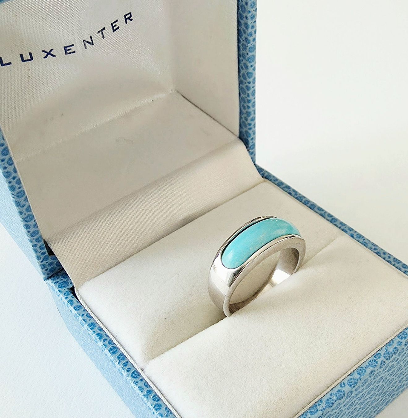 Bagues: Silber 925 Ring mit Türkis-Optik Inlay - Neu – Neuf avec emballage d'origine à Uetikon am See par Coralreef 4