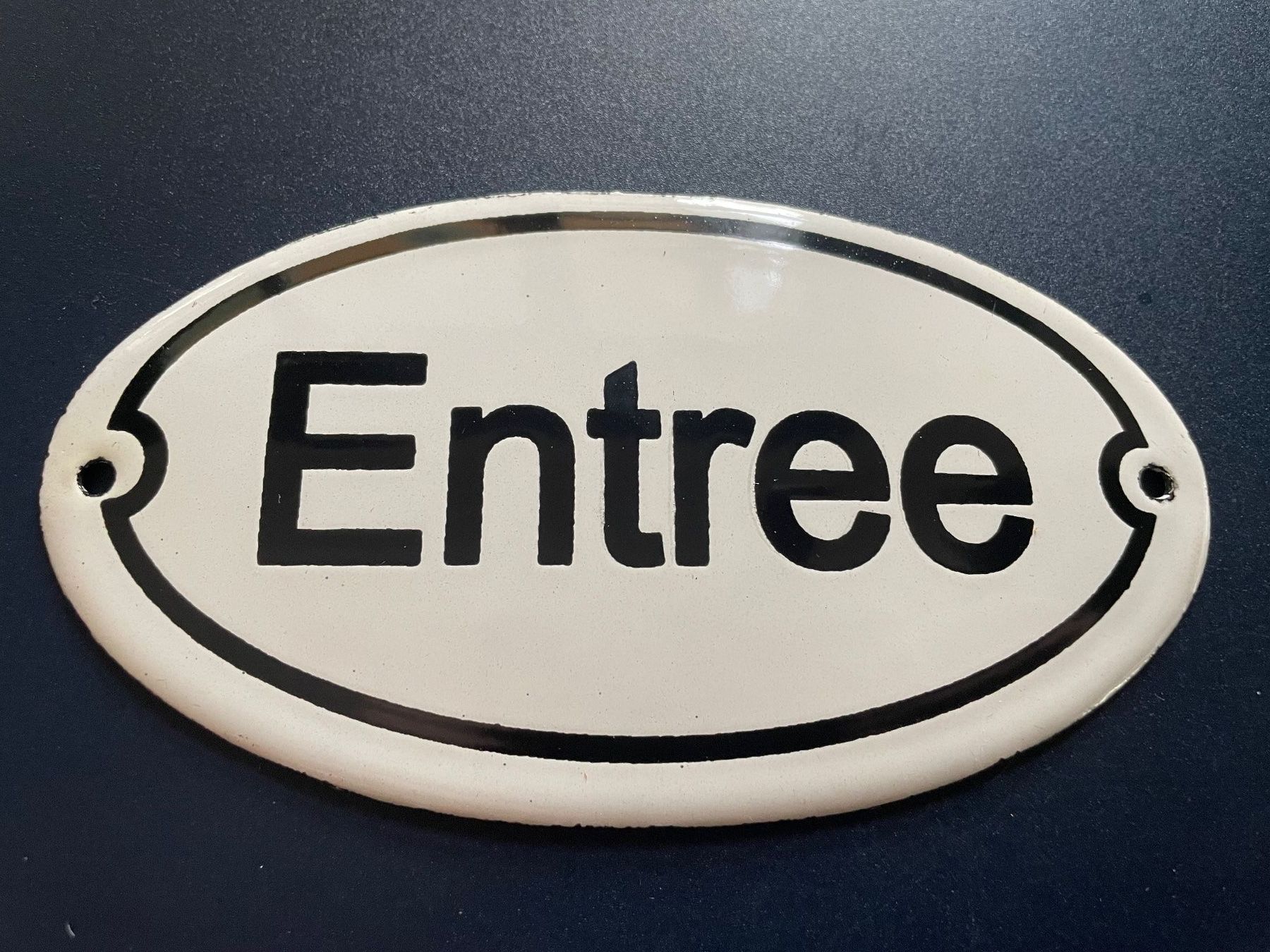 Ecriteaux: Emailschild/Entree/Oval/Antik – D'occasion à Volketswil par rubin74