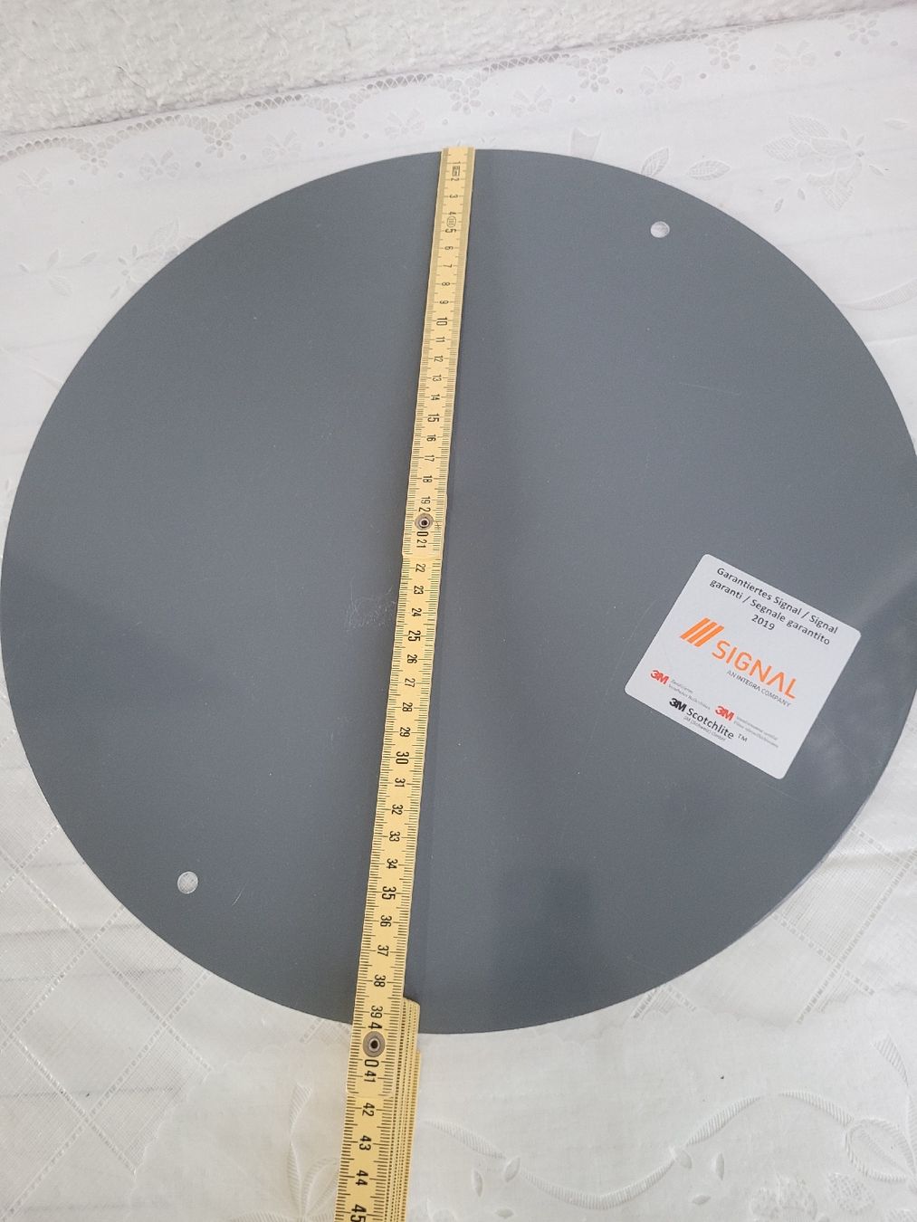 Schilder: Warnschild Stahlblech 40cm  – Gebraucht aus Buttikon SZ von Corendo 3