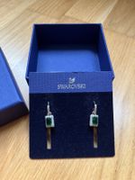 Swarovski Ohrringe mit grünem Stein