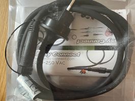 Easy Connect 2-250 VAC Stromkabel mit Stecker, Neu! 🔌