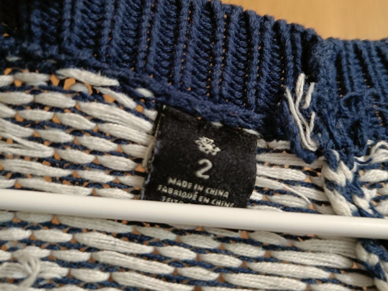 Maison Scotch Maglioni & Felpe: Maison Scotch Strickpullover Chevron Blau Weiss Gr. M – Usato da Zürich venduto da Atelier.Second 2