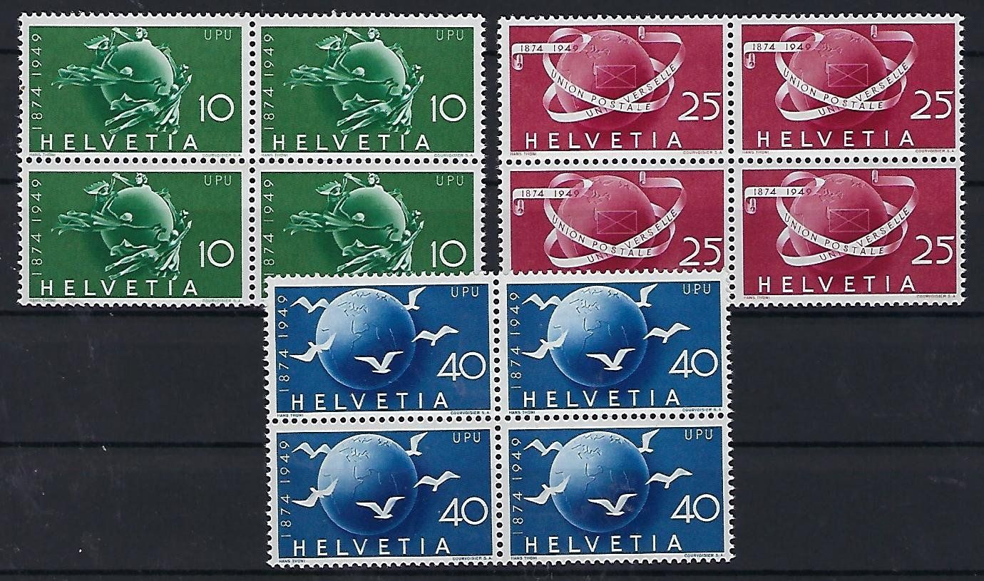 Tutti i francobolli: Werbemarken 1949 Viererblocks postfrisch   14485 – Usato da Lunden venduto da Animus999