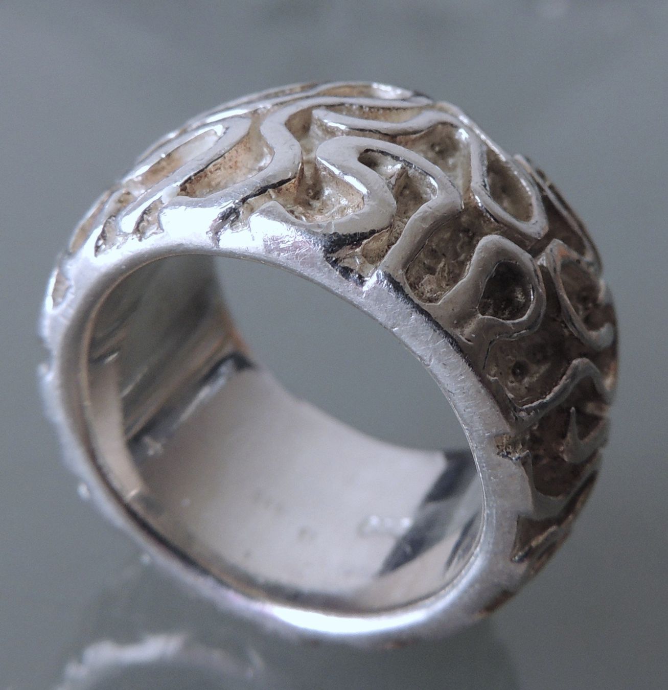 Anelli: Handgefertigter Silber 925 Fingerring Gr. 56 – Usato da Waldenburg venduto da schaller707 1
