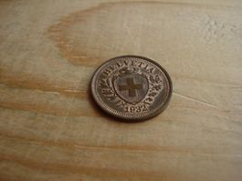 (D1) Départ 1 CHF 1 Rappen 1932 UNZ