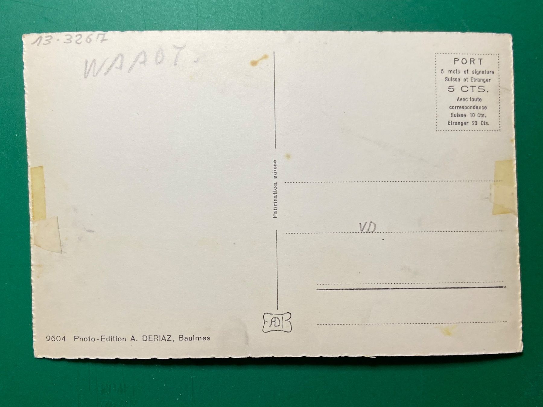 Cartoline postali: Le Lac Lioson – Usato da Steg VS venduto da _vinci_ 1