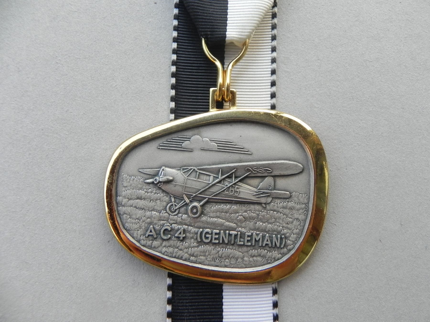 Medaglie: Medaille Flugzeug A C 4 Gentleman CH – Usato da Siebnen venduto da krimsie