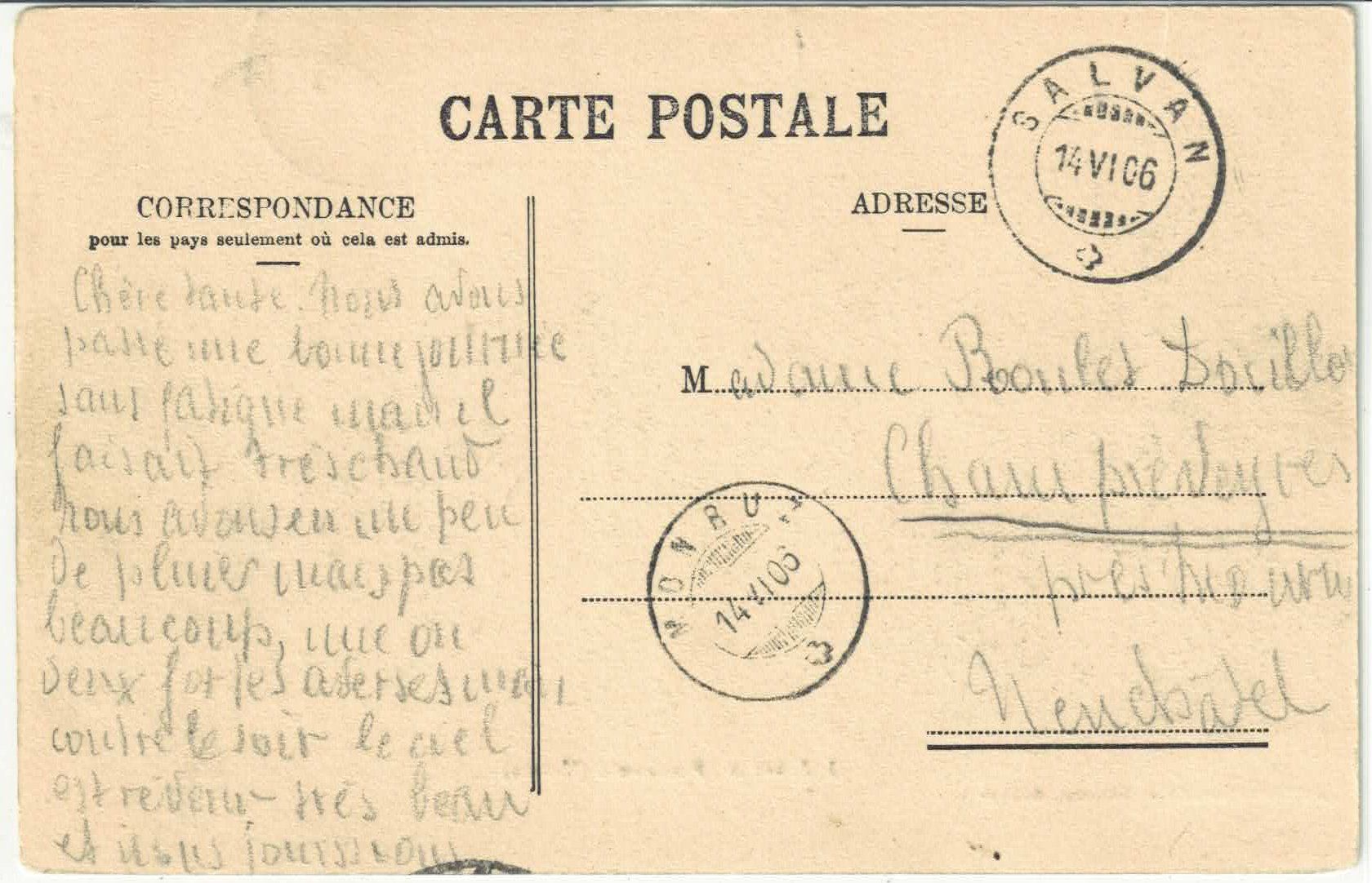 Cartoline postali: Finhaut - Vue generale – Usato da Ettingen venduto da Kartenplanet 1