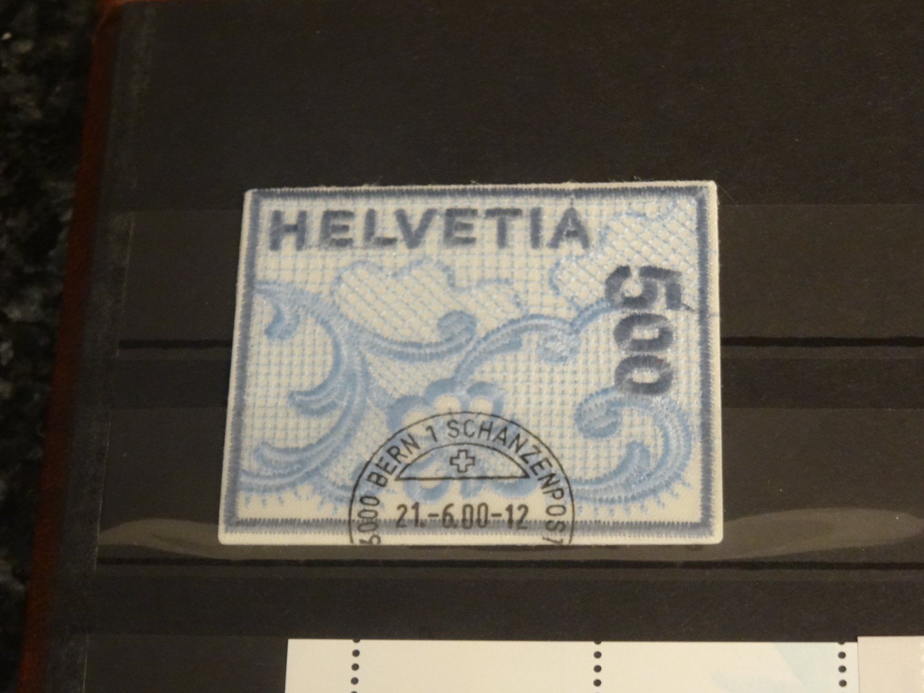 Tutti i francobolli: 2000 Stickereimarke ET-STEMPEL SCHANZENPOST – Usato da Olten venduto da pechsisa1
