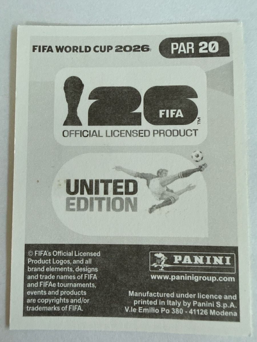 Panini Sammelbilder & Trading cards: FIFA WM 2026 PAR 20 – Neu (gemäss Beschreibung) aus Stäfa von eko_lkv8 1