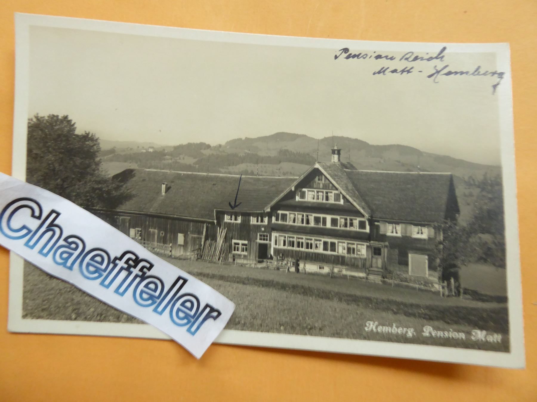 Cartoline postali: Hemberg. Pension Matt – Usato da Zürich venduto da Chaeffeler