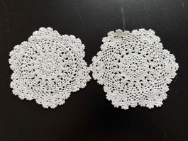 Handgemachte Häkelspitzen-Untersetzer, Frühlingsdeko 🌸