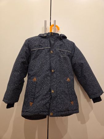 Winterjacke blau etwas länger (Kurzmantel) Gr. 98/104