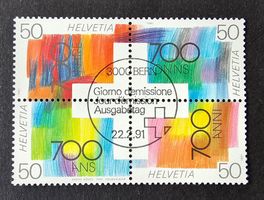 Z 807I 700 J. Eidgenossenschaft/Viererblock **/● (1991)