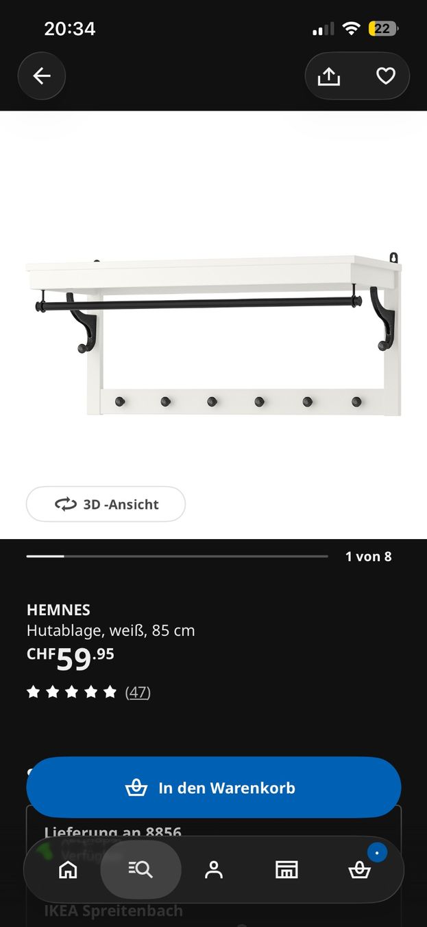Ikea Guardaroba: Hemnes Garderobe – Usato da Tuggen venduto da Tantas 5