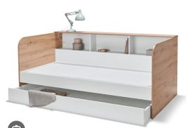 Jugendbett Stauraumbett mit 2. Schlafmöglichkeit  90x200