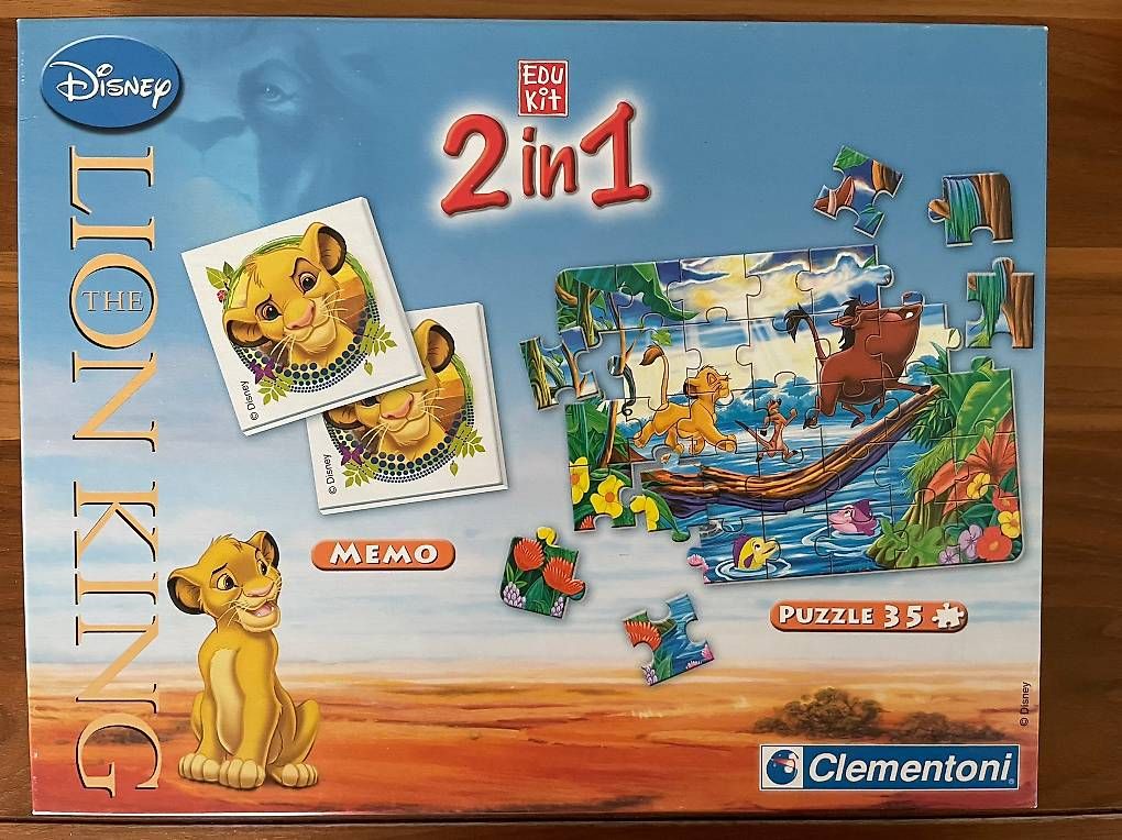 Clementoni Puzzle: Puzzle + Memory König der Löwen – Usato da Liestal venduto da esi79