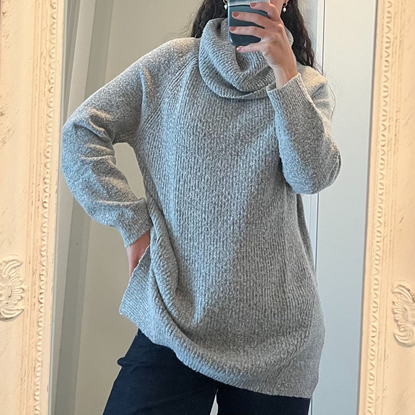 Mango Maglioni & Felpe: Grauer Rollkragenpullover von Mango Grösse S – Usato da Horw venduto da mira_6p85 1