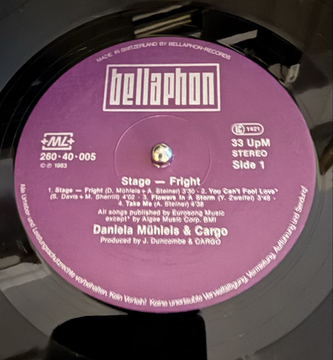 Dischi in vinile: Daniela Mühleis & Cargo - Stage Fright LP Schallplatte – Usato da Goldach venduto da Donpancho 6