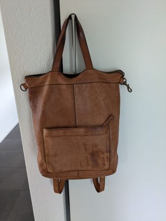 Ledertrucksack  braun gute Grösse