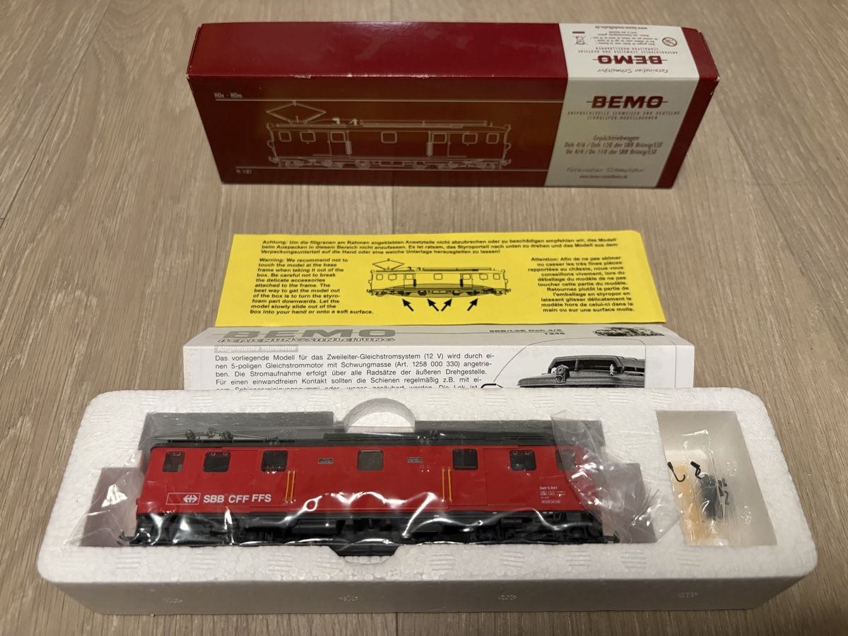 Bemo Modelleisenbahnen: Bemo 1246 421 SBB Deg 4/6 901 Ab 1.- – Neu (gemäss Beschreibung) aus Arzier-Le Muids von Lococcasion 1