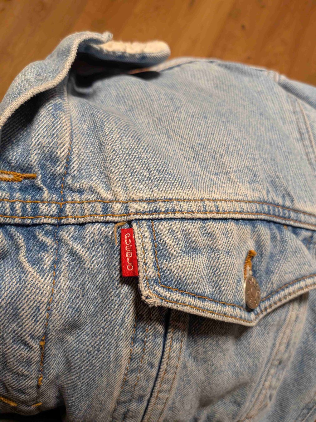 Giacche: Pueblo Jeansjacke mit Teddyfutter hellblau Grösse L – Nuovo (secondo la descrizione) da Staffelbach venduto da dh5053 2