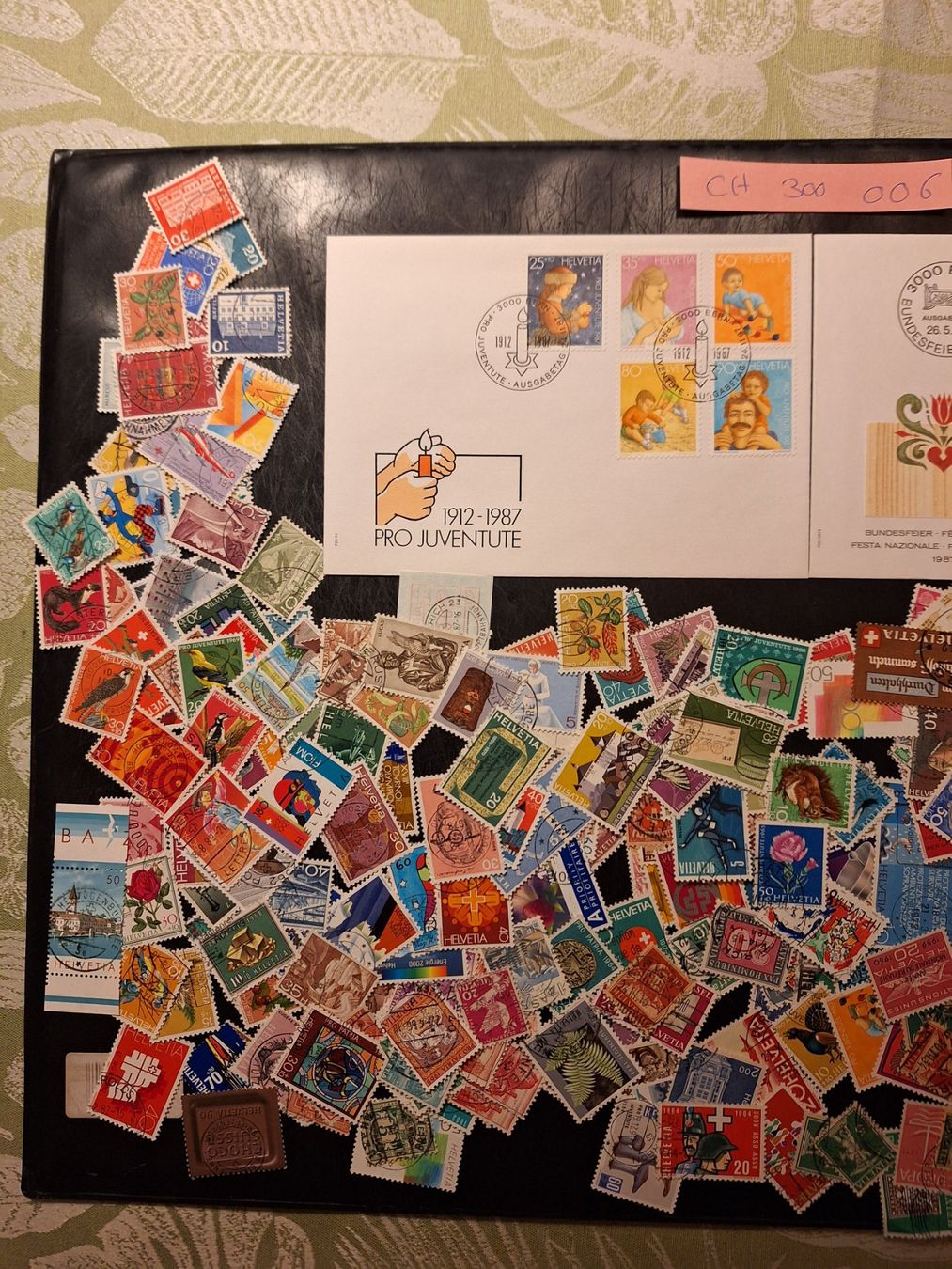 Alle Briefmarken: CH: 300 verschiedene gestempelte (006) – Gebraucht aus Genolier von Antoine30 1