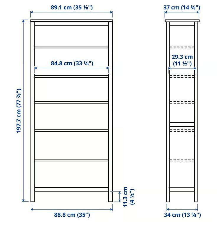 Regale: 2x HEMNES Bücherregale  auch einzeln erhältlich – Gebraucht aus Berschis von Michael899 3