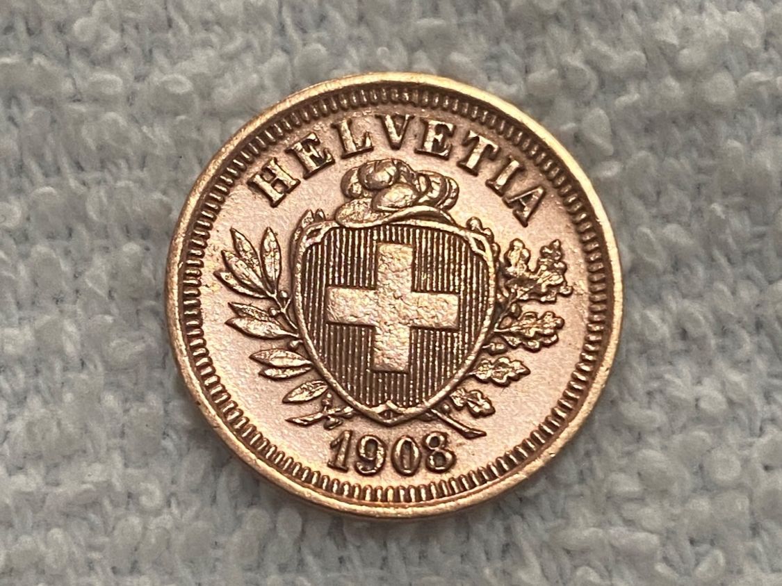 Toutes les monnaies: 1 centime/rappen 1908 – D'occasion à Nyon par Ilmi09