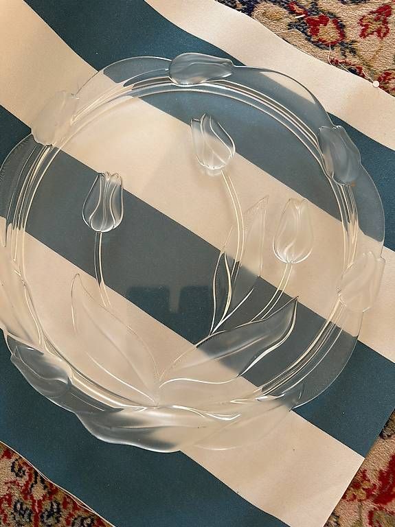 Piatti di portata: Plat à dessert en cristal  – Usato da Preverenges venduto da mih_vqg5