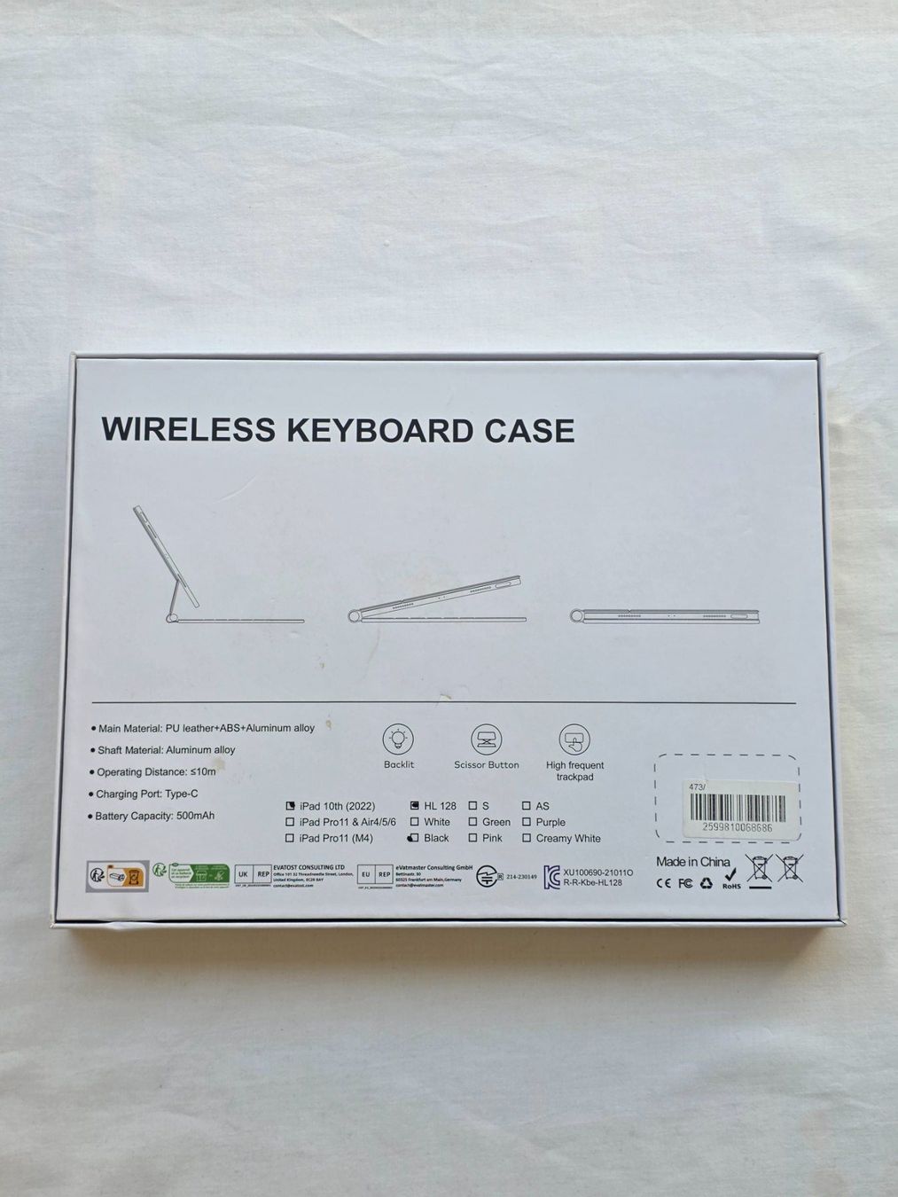 Tastiere: Wireless Keyboard Case for Apple iPad – Usato da Zürich venduto da Miscellaneous_ 5