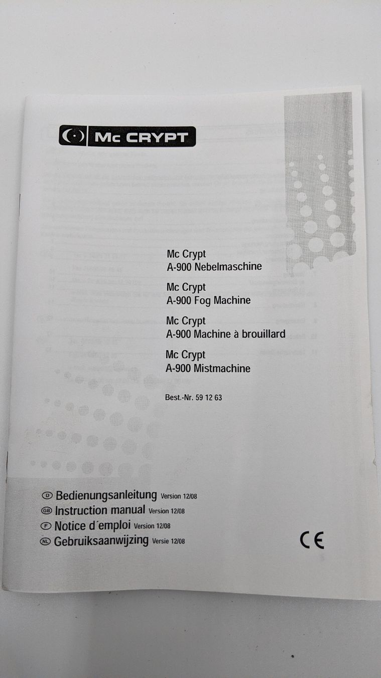 Tutte le macchine: Nebelmaschine A-900 – Usato da Rüti ZH venduto da kunstreich_8630 2