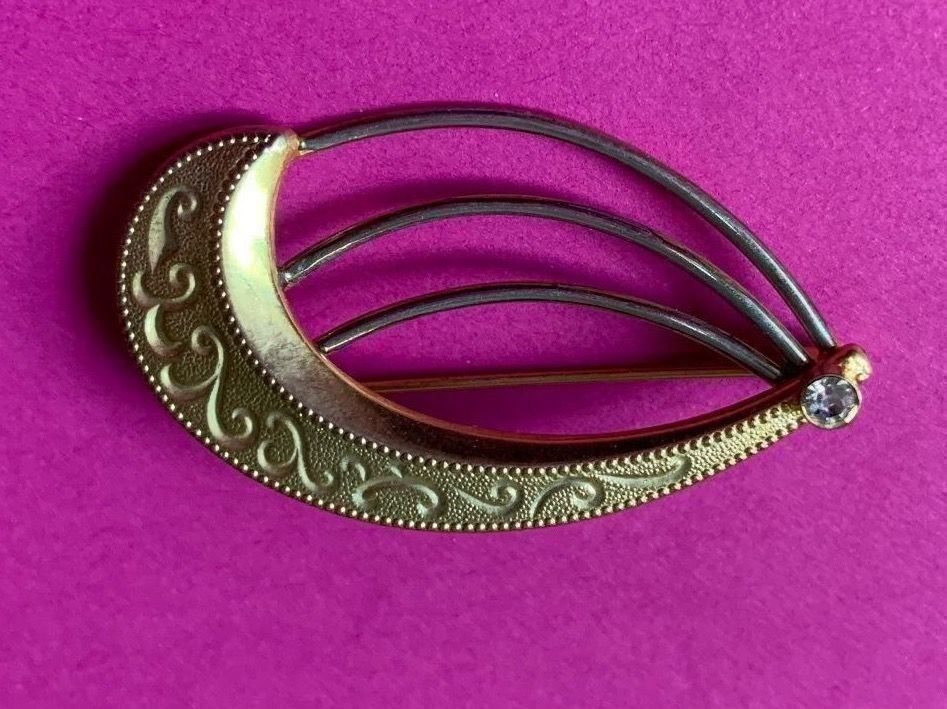 Spille & Fermagli: Brosche swing glitzerstein vergoldet – Usato da Dittingen venduto da Bellevista