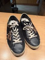 Baskets Golden Goose noires motif léopard d'occasion