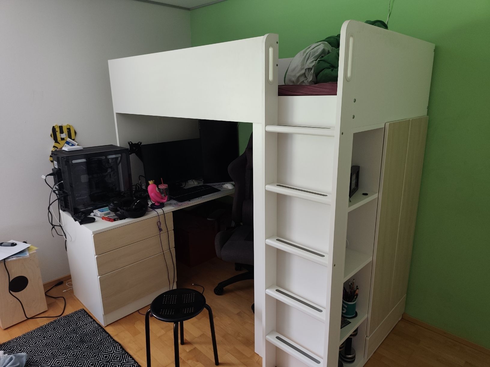 Ikea Betten: Smastad Hochbett weiss – Gebraucht aus Sirnach von krisi-b