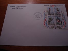 FDC-Grossbrief 1989, Frankreich, Block  französiche Revoluti