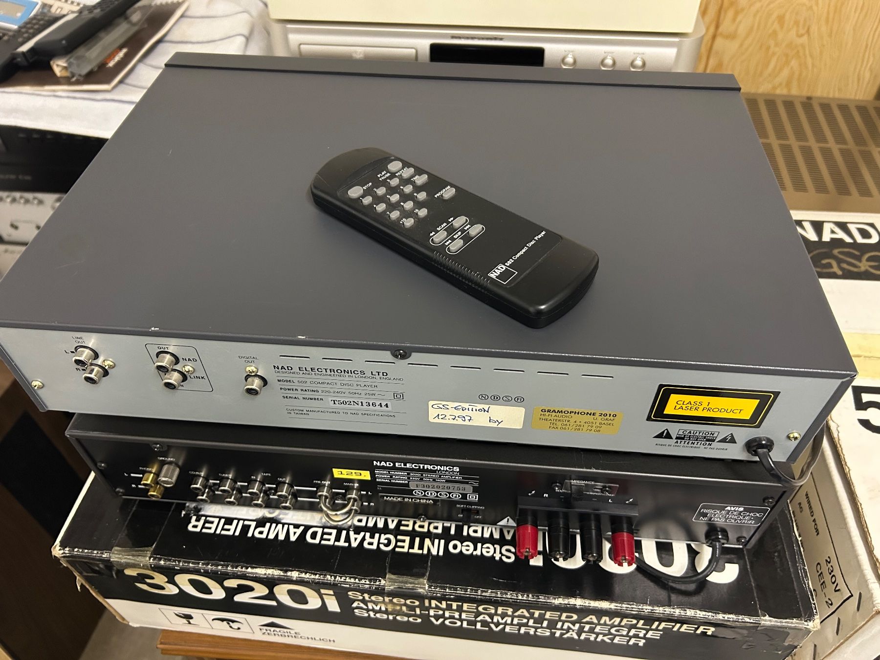 Nad Amplificatori: NAD 3020i & NAD CD502 Collectors Items – Usato da Baar venduto da AAT5 5