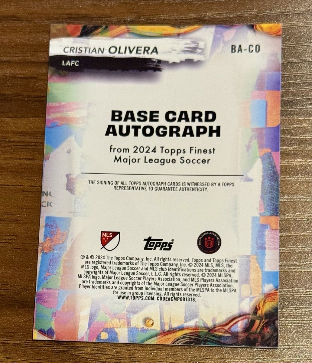 Topps Carte collezionabili: Cristian Olivera – Nuovo (secondo la descrizione) da SAXON venduto da Mic_9 1