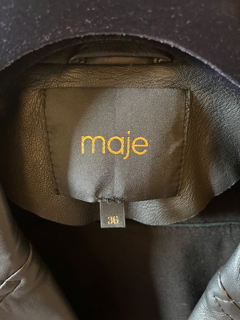 Maje Jacken: Lederjacke von Maje, Grösse 34, in schwarz – Gebraucht aus Zollikon von Mar126 3