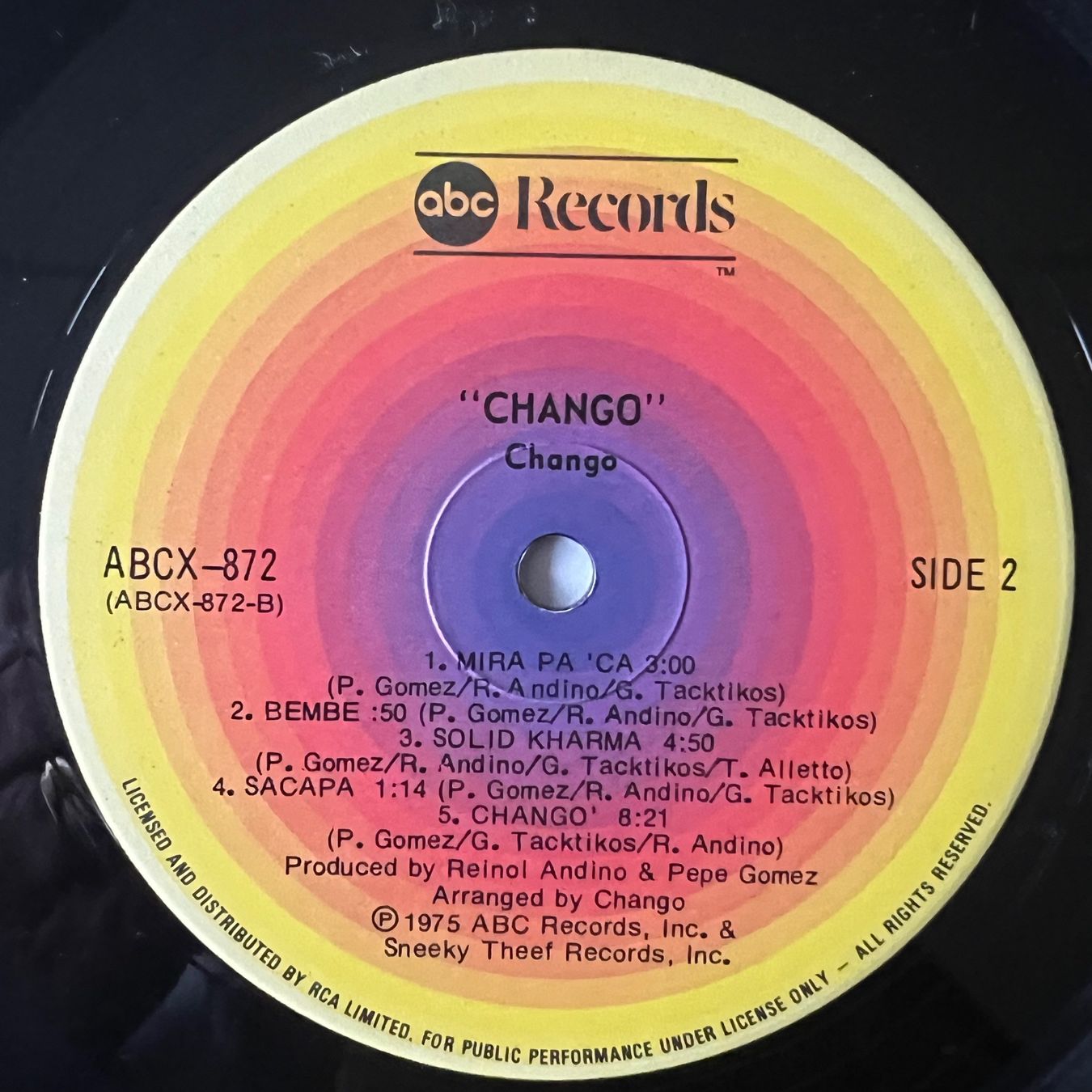 Dischi in vinile: Chango - Same / 1. US-Press. 1975 - Latin Rock – Usato da Gais venduto da soundcave57 3