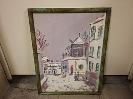 Maurice Utrillo Aquarell, Paris, Top Zustand!