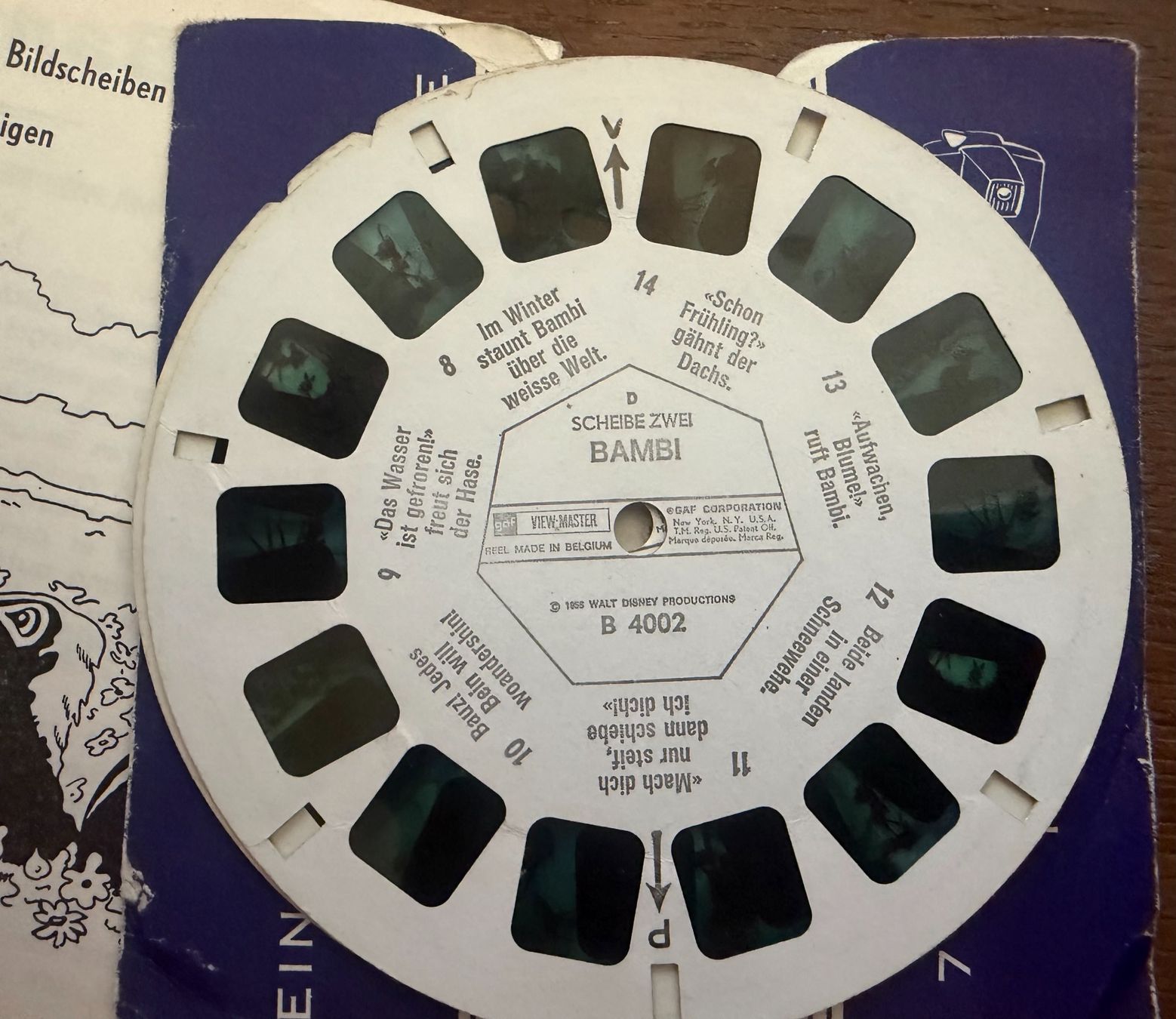 View-master Giocattoli: View-Master 3D: Nr. B 400 BAMBI (3 Scheiben) – Usato da Tegerfelden venduto da siebenmacky 3