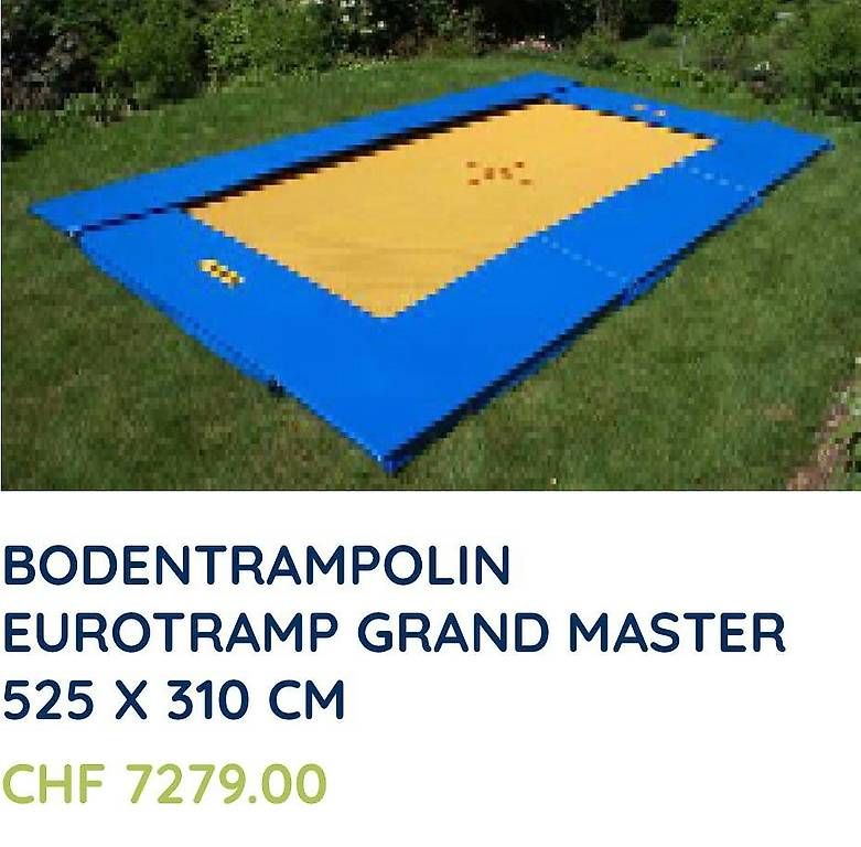 Trampolini: Trampolin / Bodentrampolin Eurotramp CHF 5200.00 – Usato da Davos Glaris venduto da tmf_2fmh