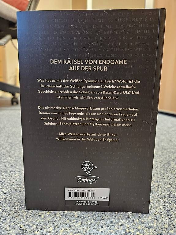 Libri: Endgame (James Frey) – Nuovo (secondo la descrizione) da Birrhard venduto da pas_5sl2 3