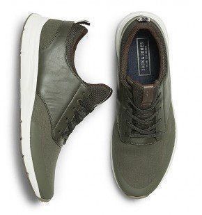 Jack & Jones Scarpe da uomo: Sneakers Mixed Olive - Jack & Jones (size = 40) – Nuovo e nell'imballaggio originale da Meyrin venduto da fashion-outlet 2